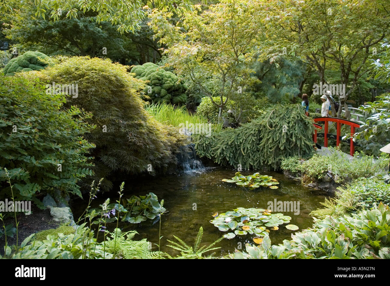 Japanese Garden at The Butchart Gardens on Vancouver Island near