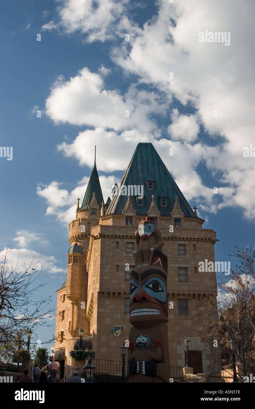 Canada pavilion Epcot Walt Disney World Orlando Florida Stock Photo