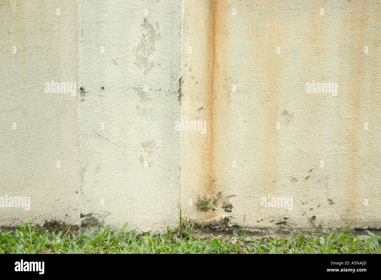 wall with faded painting and stains Stock Photo Alamy