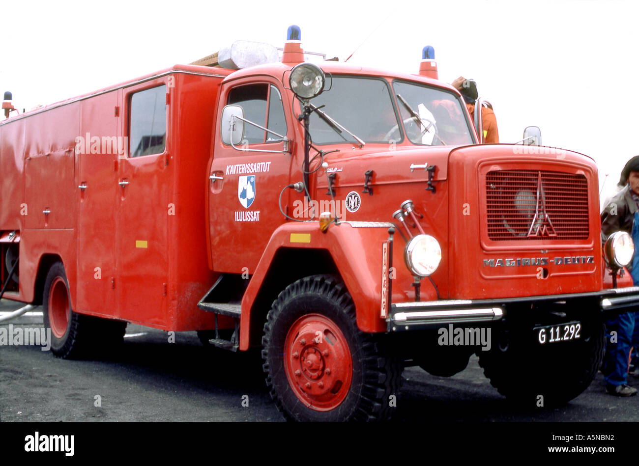 Fire tender greenland truck hires stock photography and images Alamy