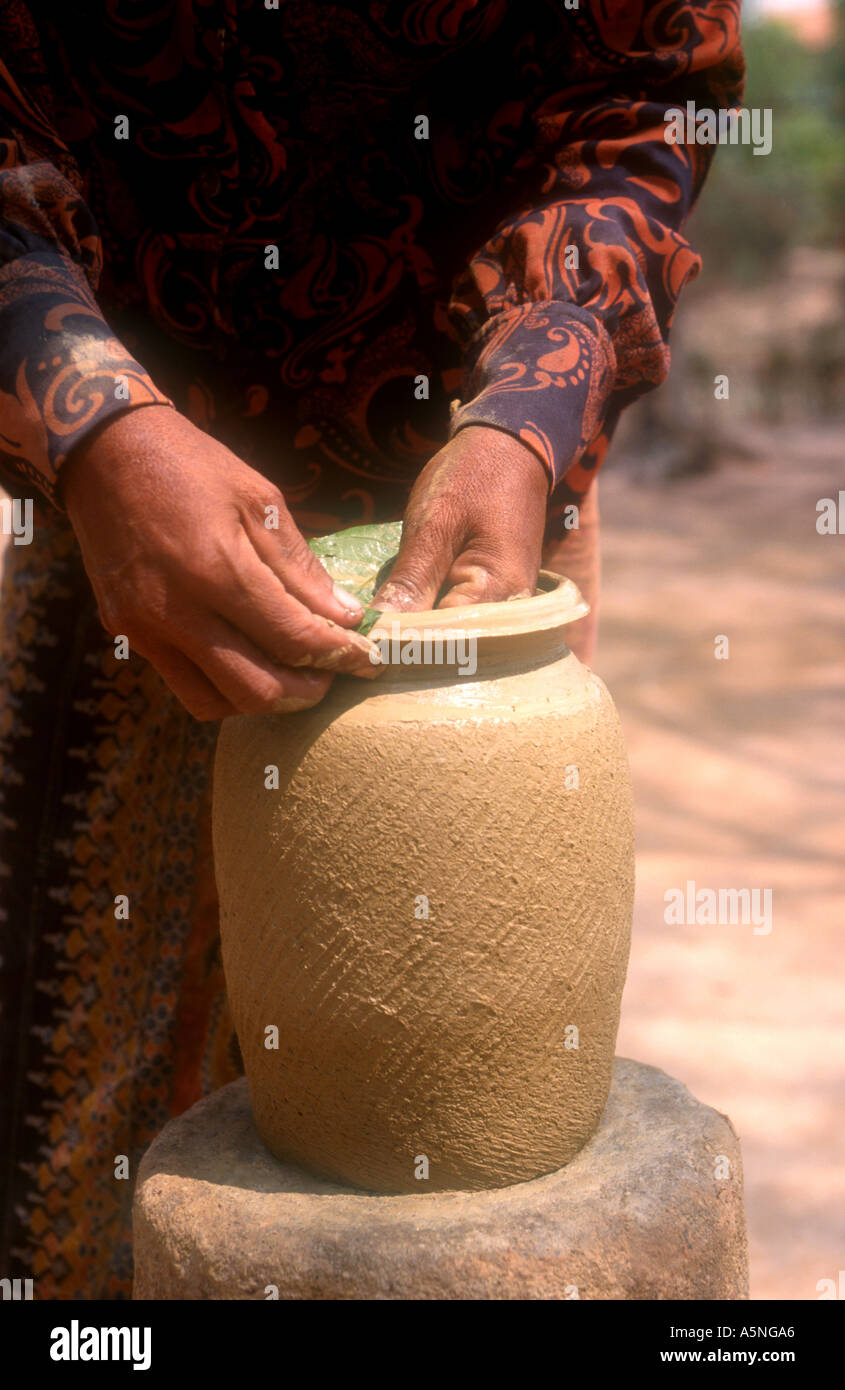 Making pots. Takeo. Cambodia Stock Photo Alamy