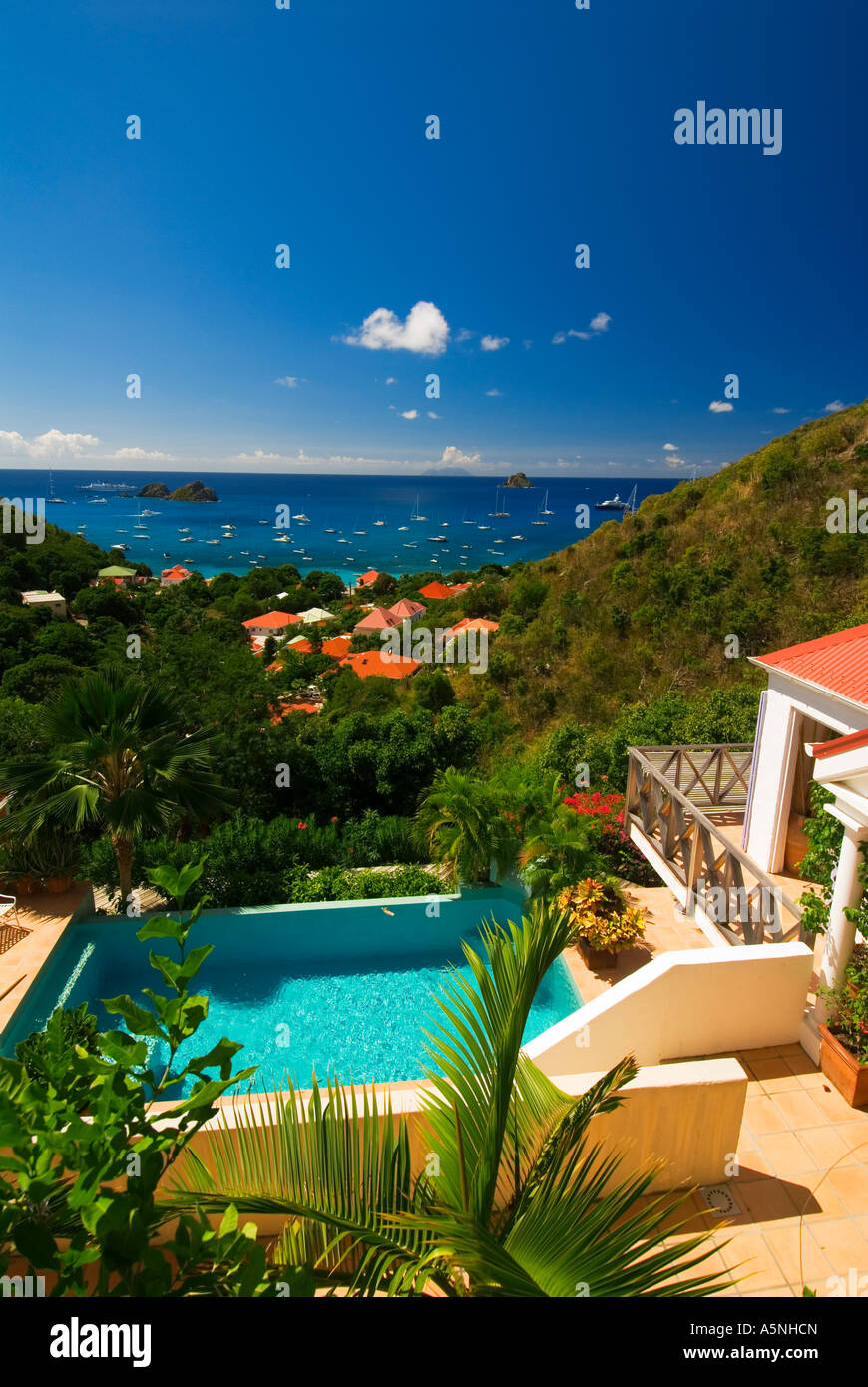 Pool at a st barts villa hi-res stock photography and images - Alamy
