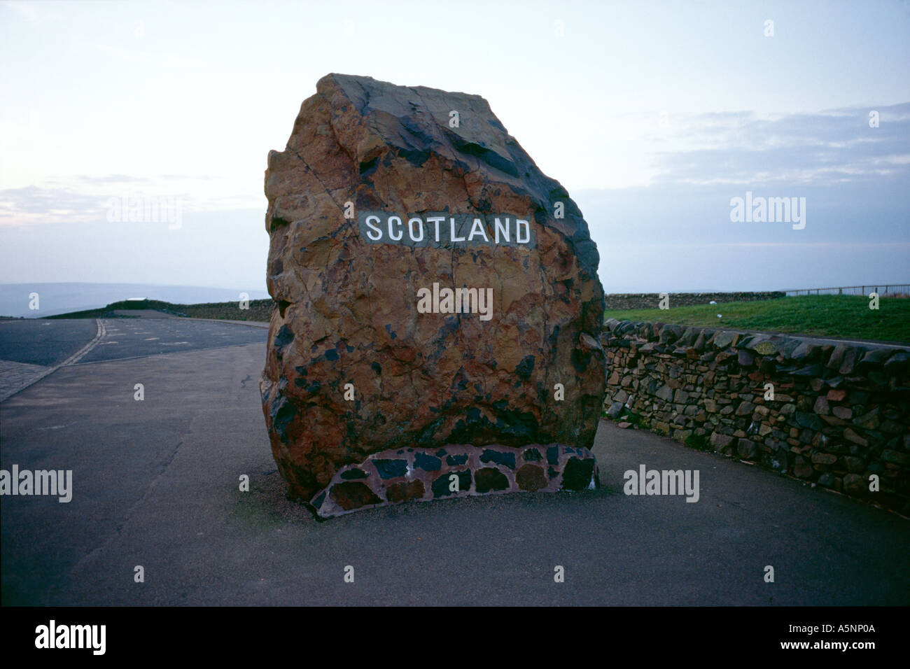 The border between Scotland and England Stock Photo - Alamy