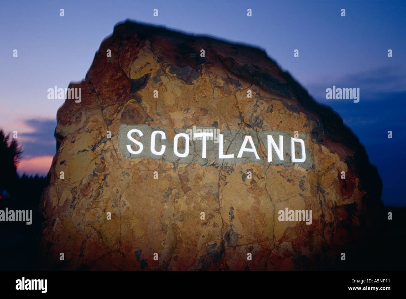 The border of Scotland and England Stock Photo - Alamy