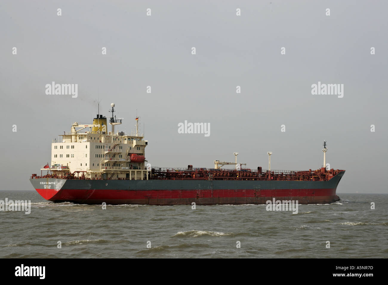 Frachtschiff Nordsee Stock Photo
