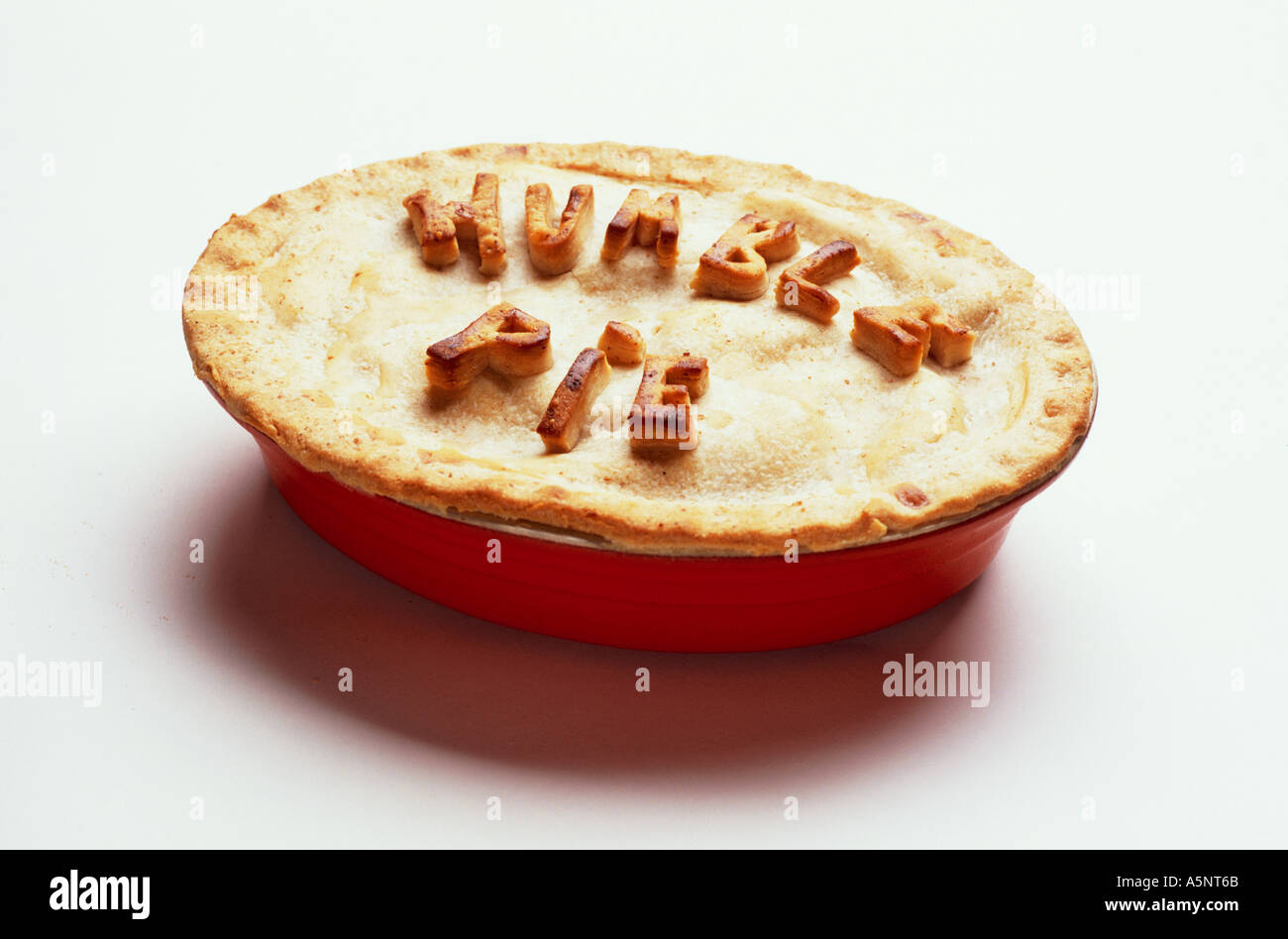 Humble pie Stock Photo