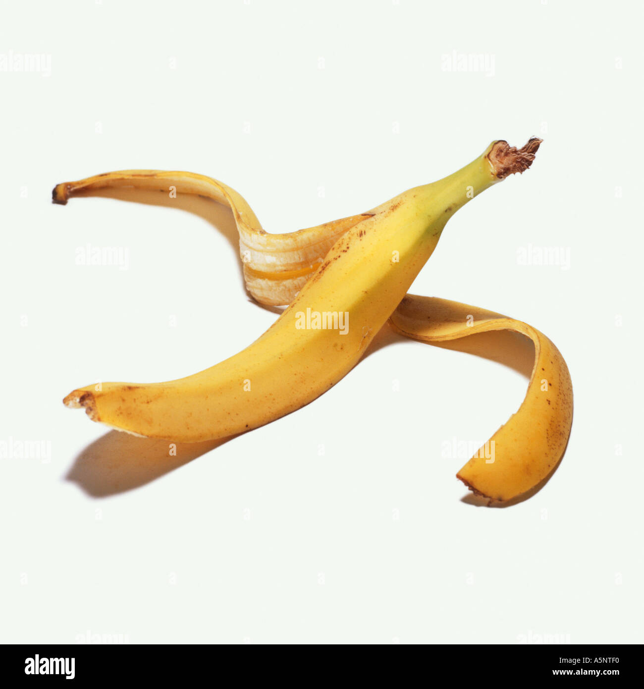 A banana skin Stock Photo