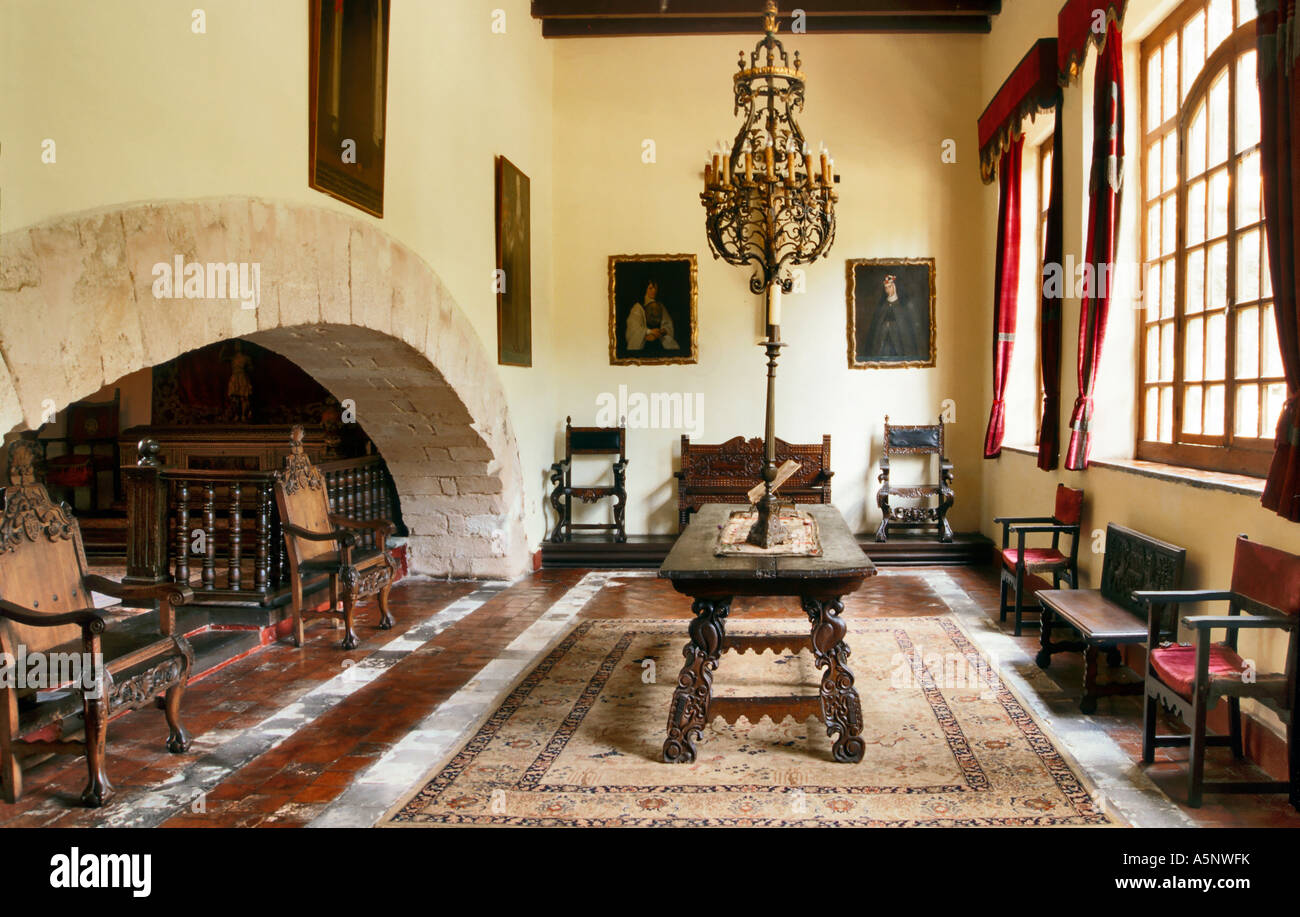 Interior of Ex Hacienda San Gabriel de Barrera in Guanajuato, Mexico Stock  Photo - Alamy, image size:1300x917