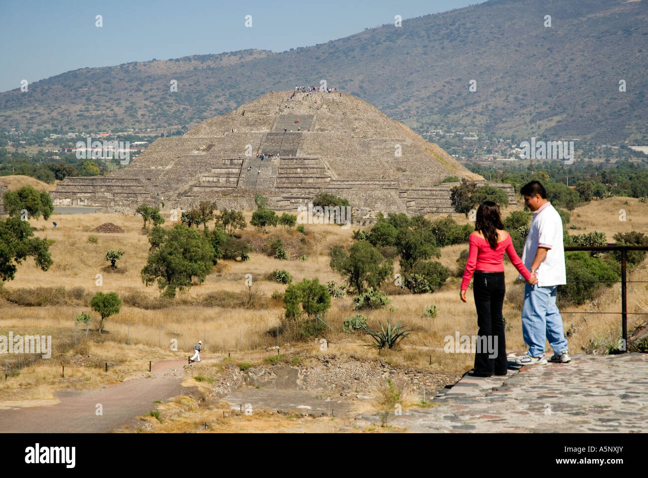 Pyramid of the Moon - Teotihuacan - Mexico Stock Photo - Alamy