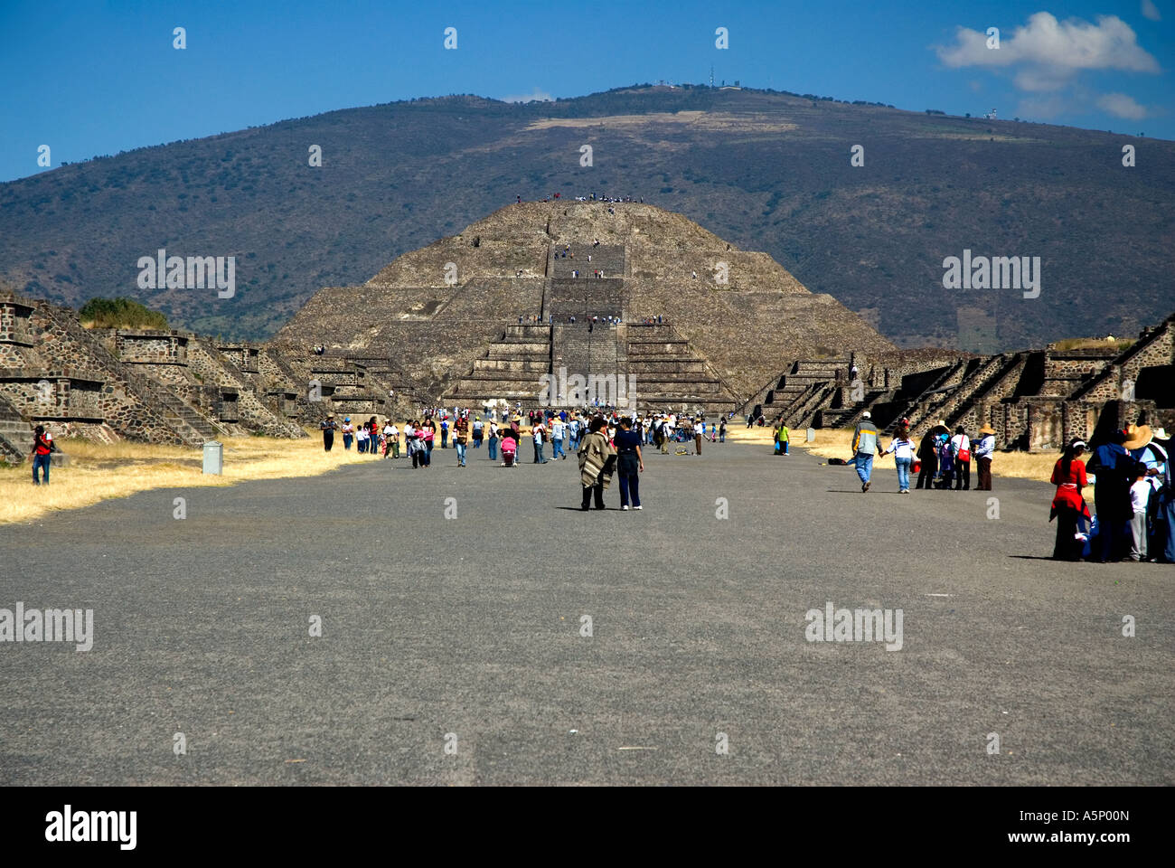 Pyramid of the Moon - Teotihuacan - Mexico Stock Photo - Alamy