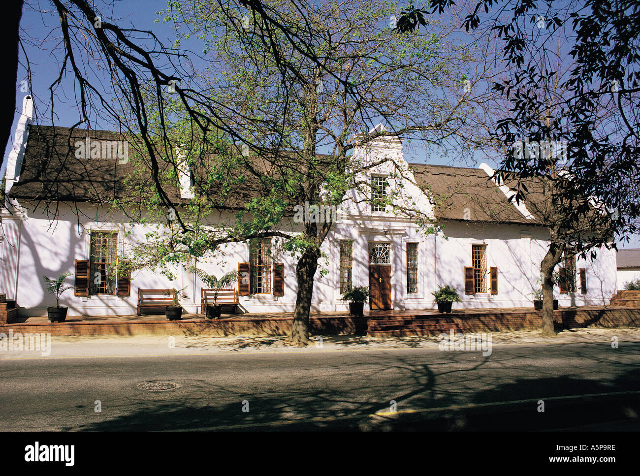 Cape Dutch style building Stellenbosh Cape Province South Africa Stock Photo