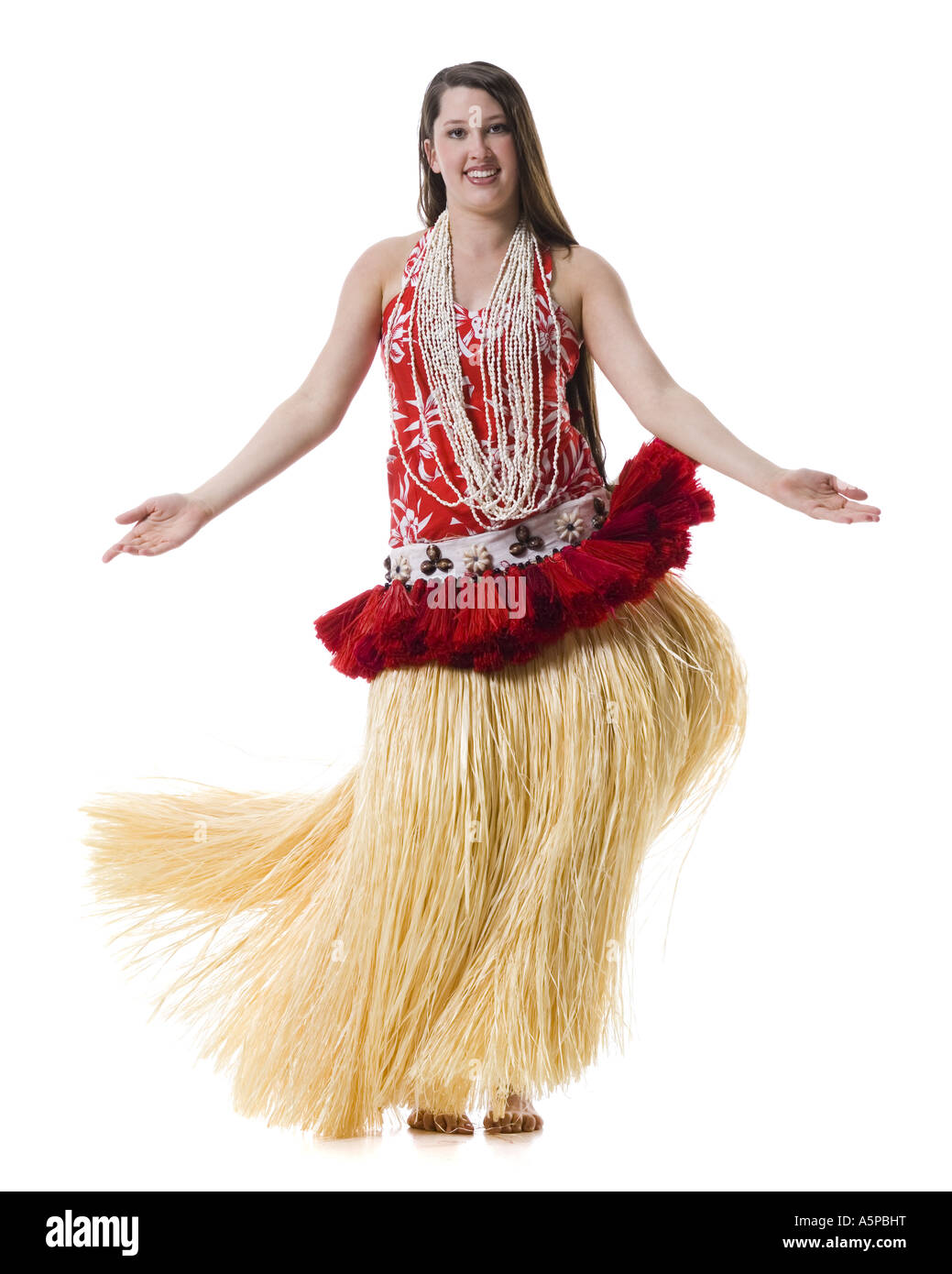 Hawaiian female hula dancer Stock Photo Alamy