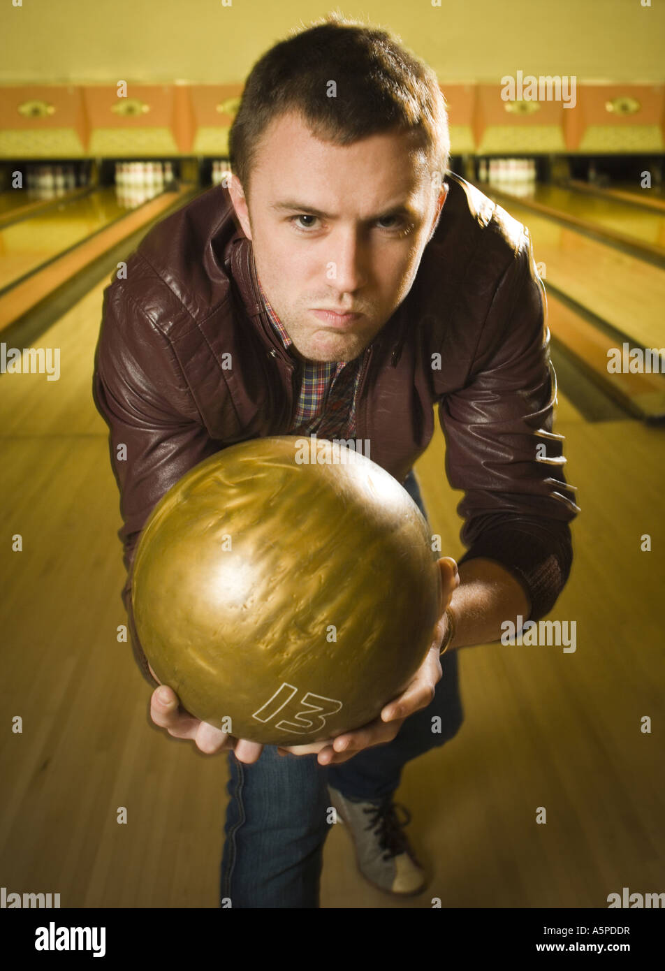 Man bowling standing on hi-res stock photography and images - Alamy