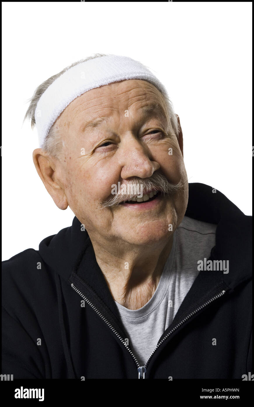 Older man in track suit Stock Photo Alamy