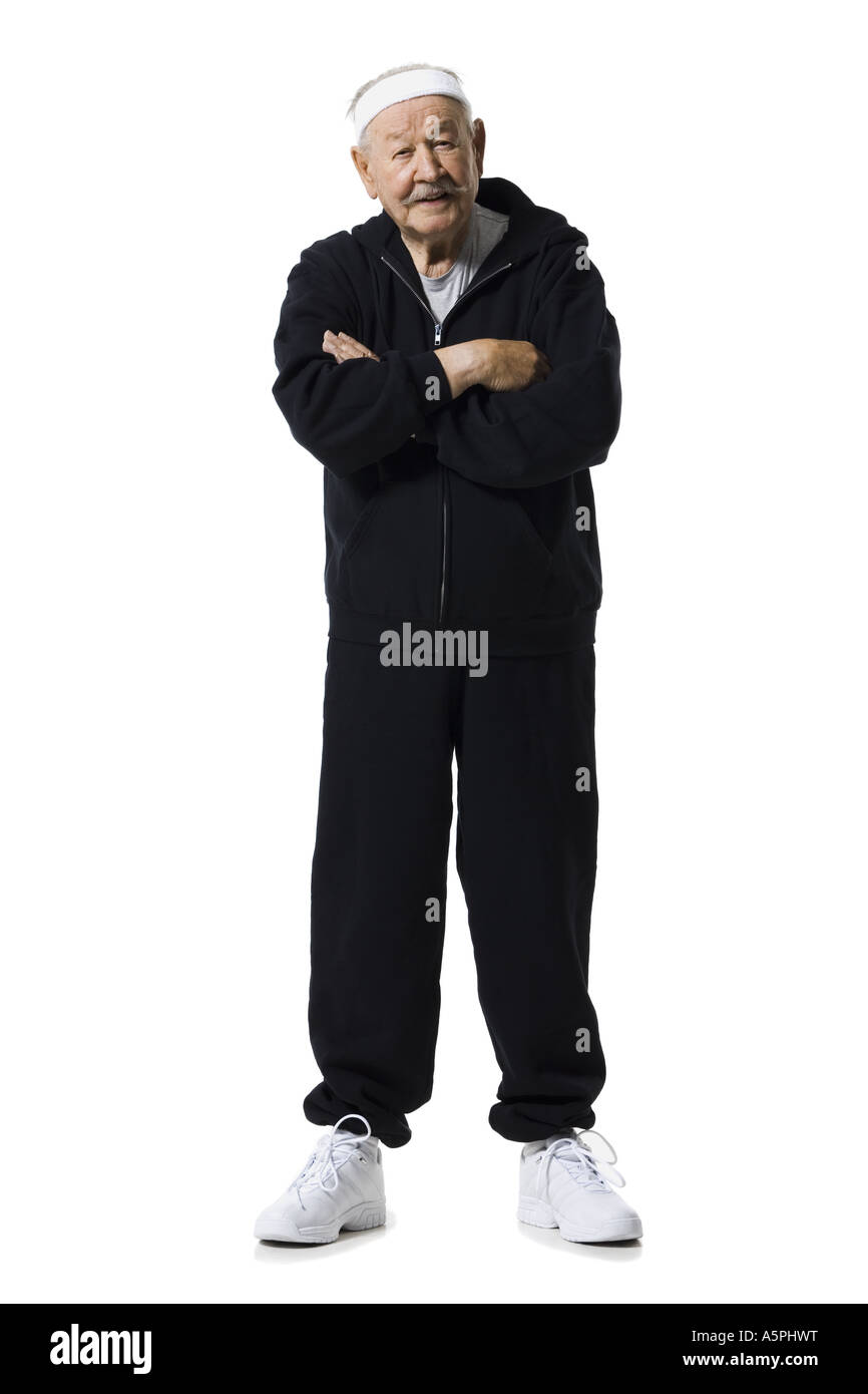 Older man in track suit Stock Photo - Alamy