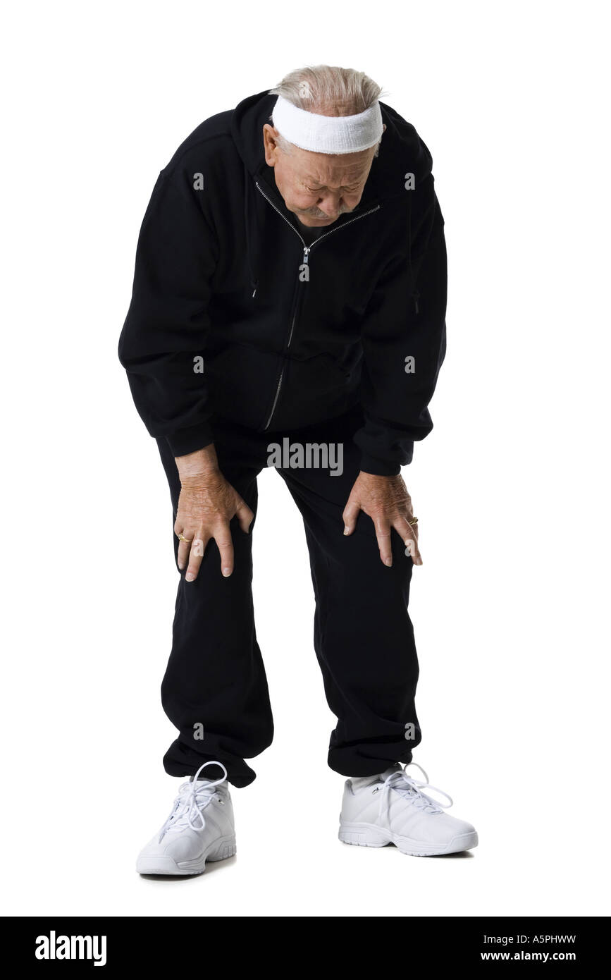 Elderly man in tracksuit hires stock photography and images Alamy