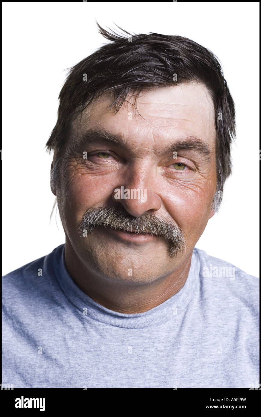 Disheveled middle aged man Stock Photo