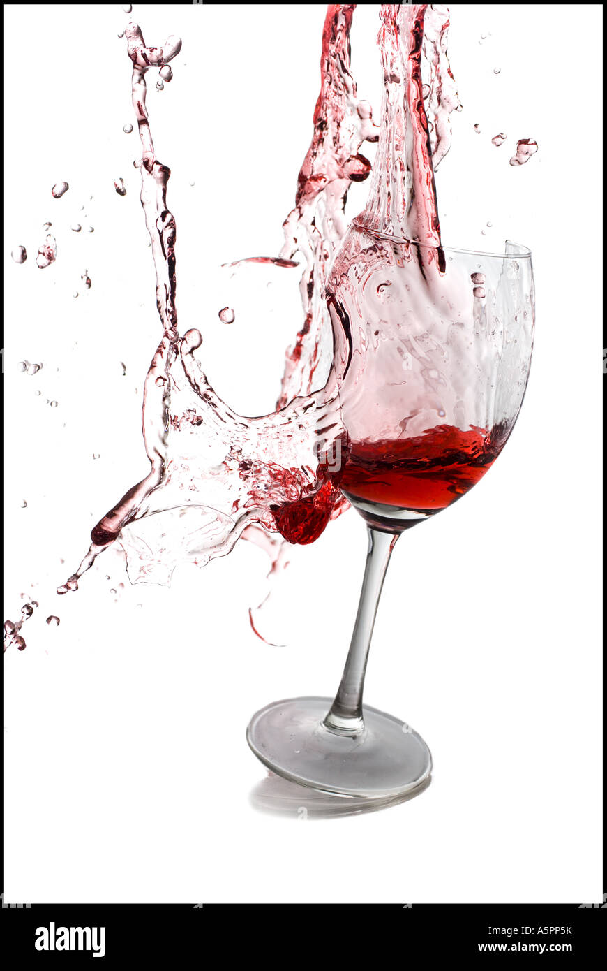 Exploding wine glass Stock Photo Alamy