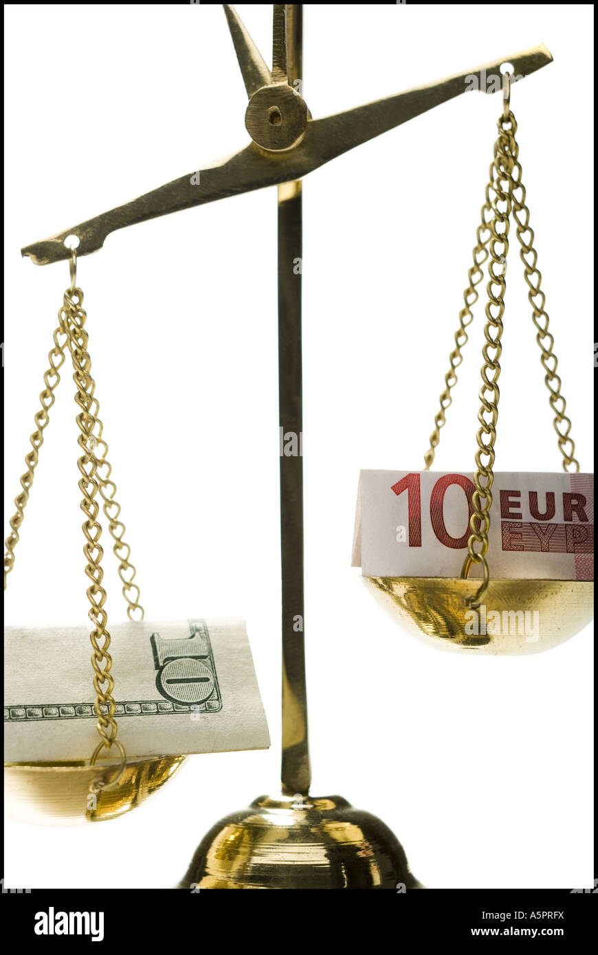 Close-up of Euro banknotes on a weighing scale Stock Photo - Alamy