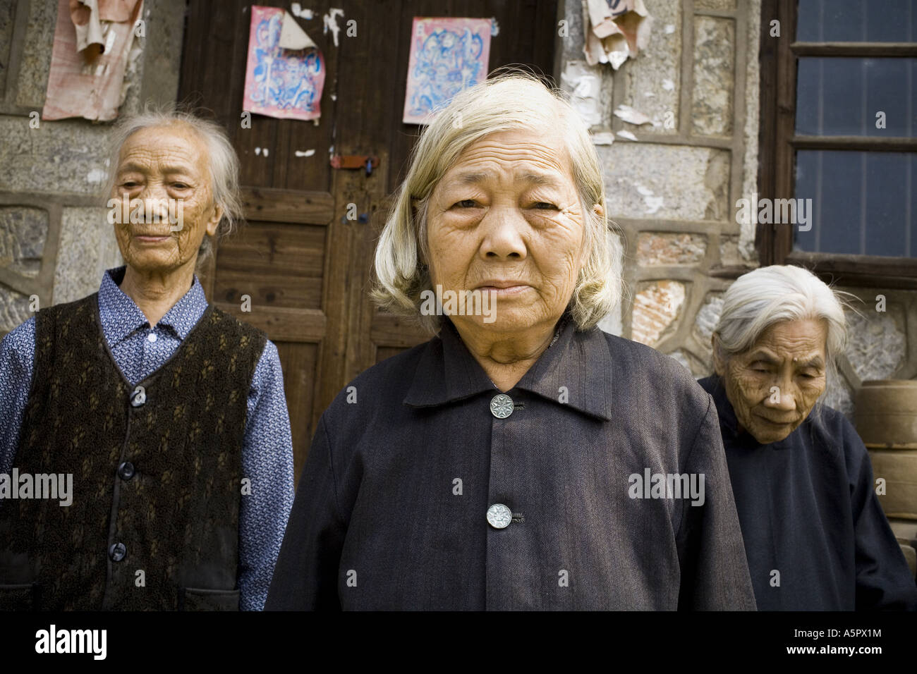 Group of older Asian people Stock Photo - Alamy