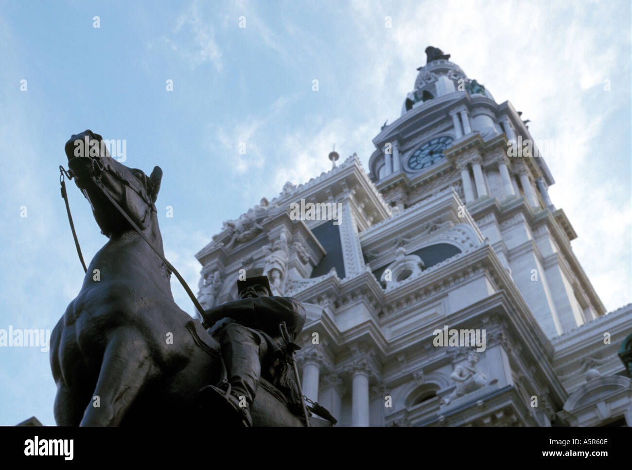 Philadelphia City Hall Tower Stock Photo - Alamy