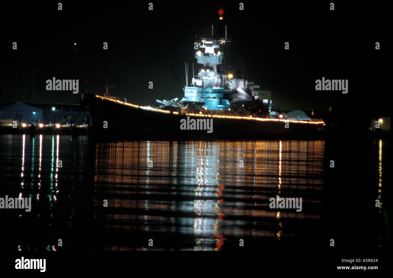 Battleship USS New Jersey Stock Photo