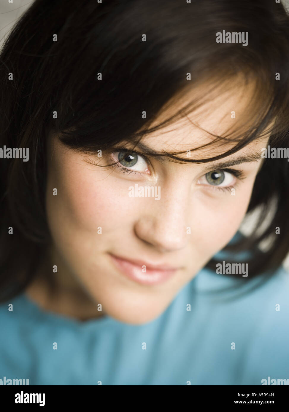 Close up of a woman smiling Stock Photo - Alamy
