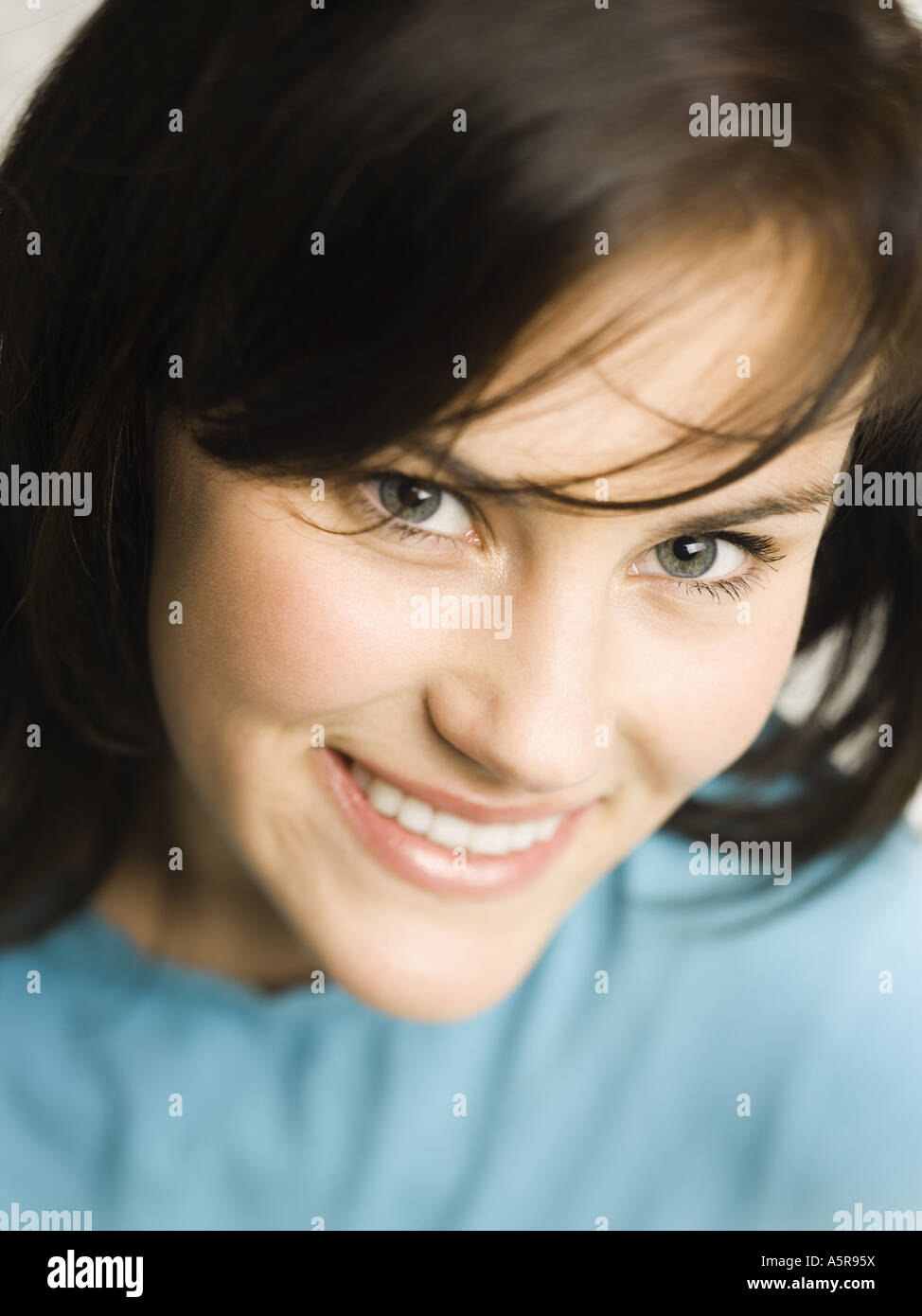 Close up of a woman smiling Stock Photo - Alamy