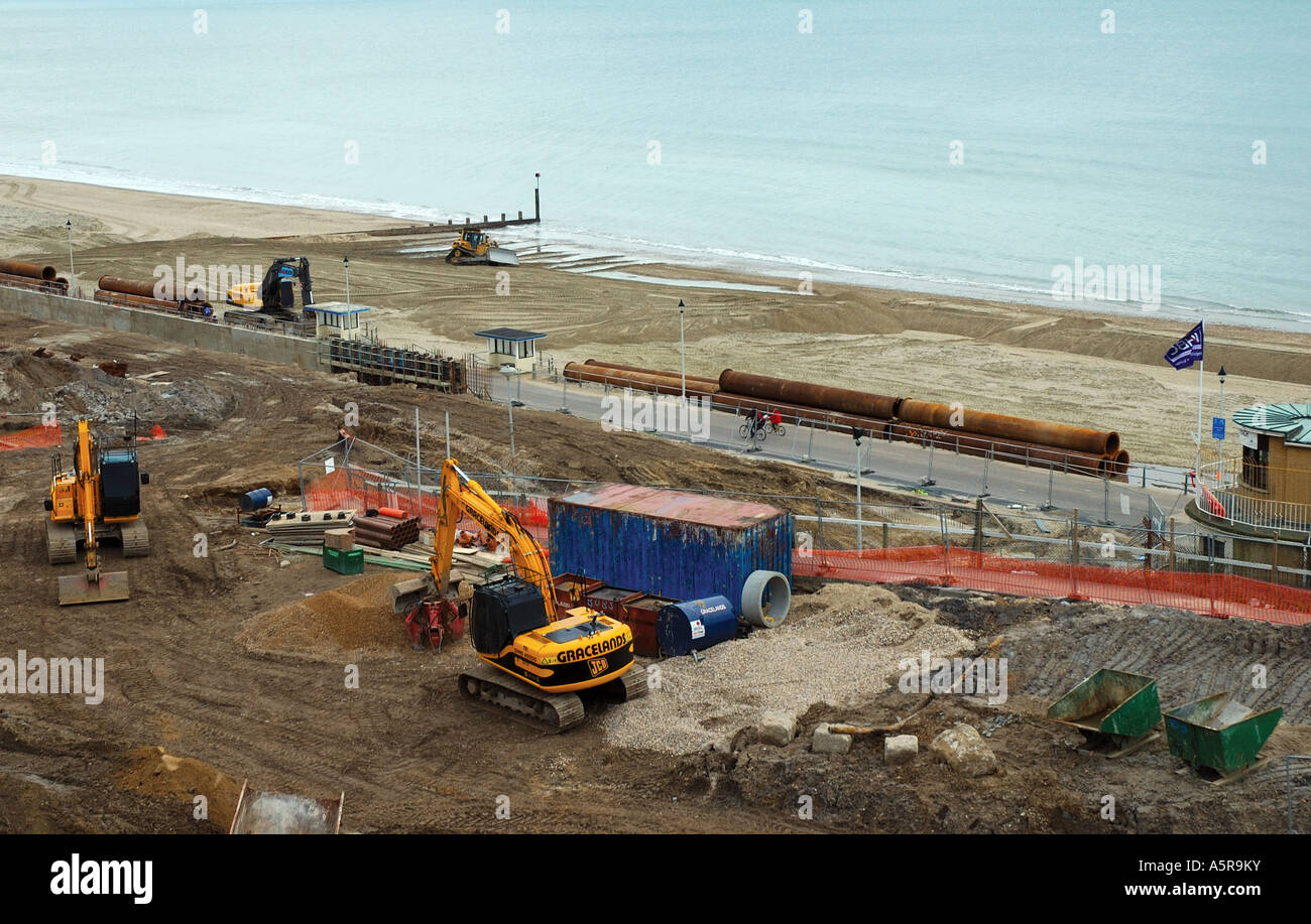 The development of seafront apartments on Chine,