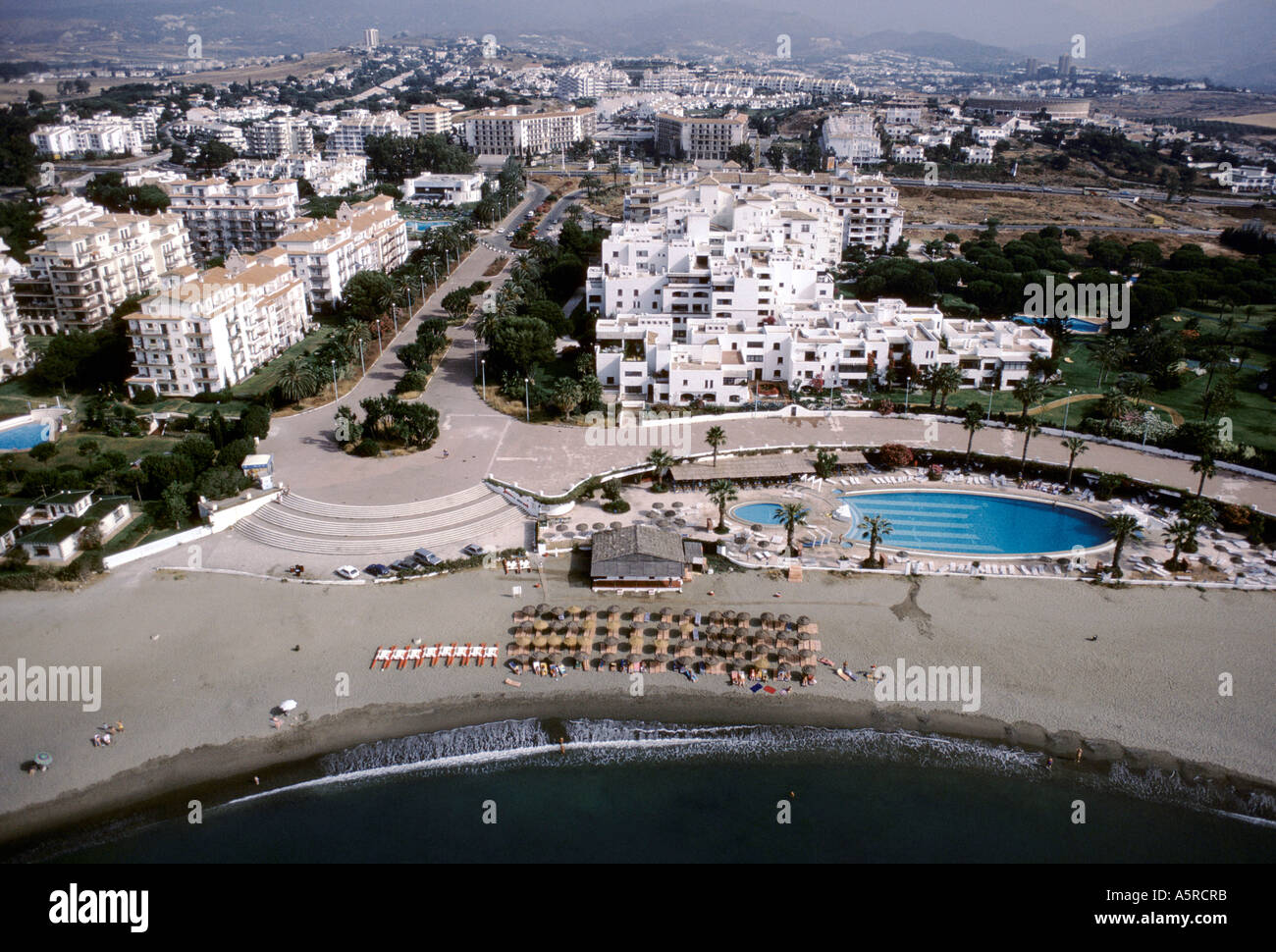 COSTA DEL SOL MARBELLA AERIAL VIEW Stock Photo