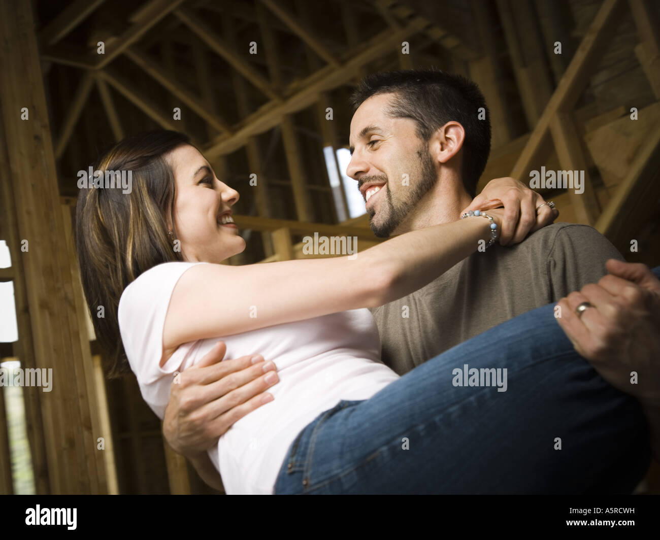 Man carrying woman romantic hi-res stock photography and images - Alamy