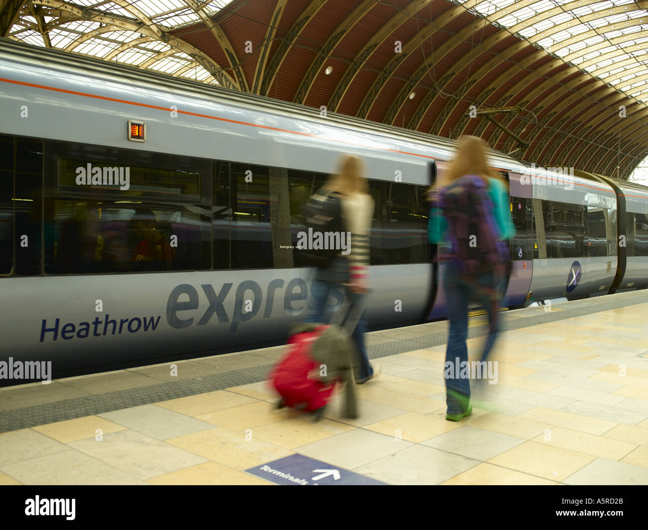 London Paddington Train Station Stock Photo