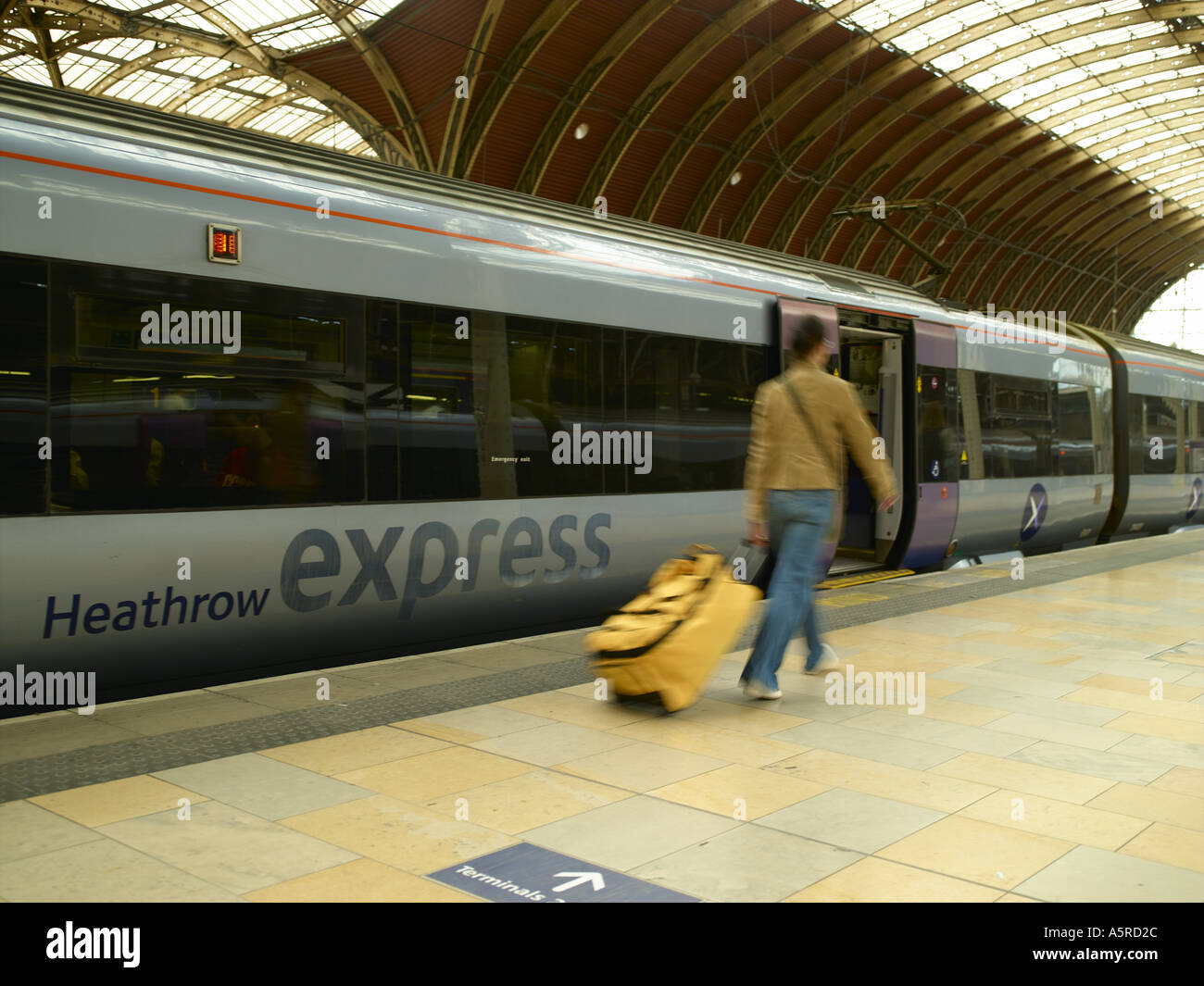 London Paddington Train Station Stock Photo