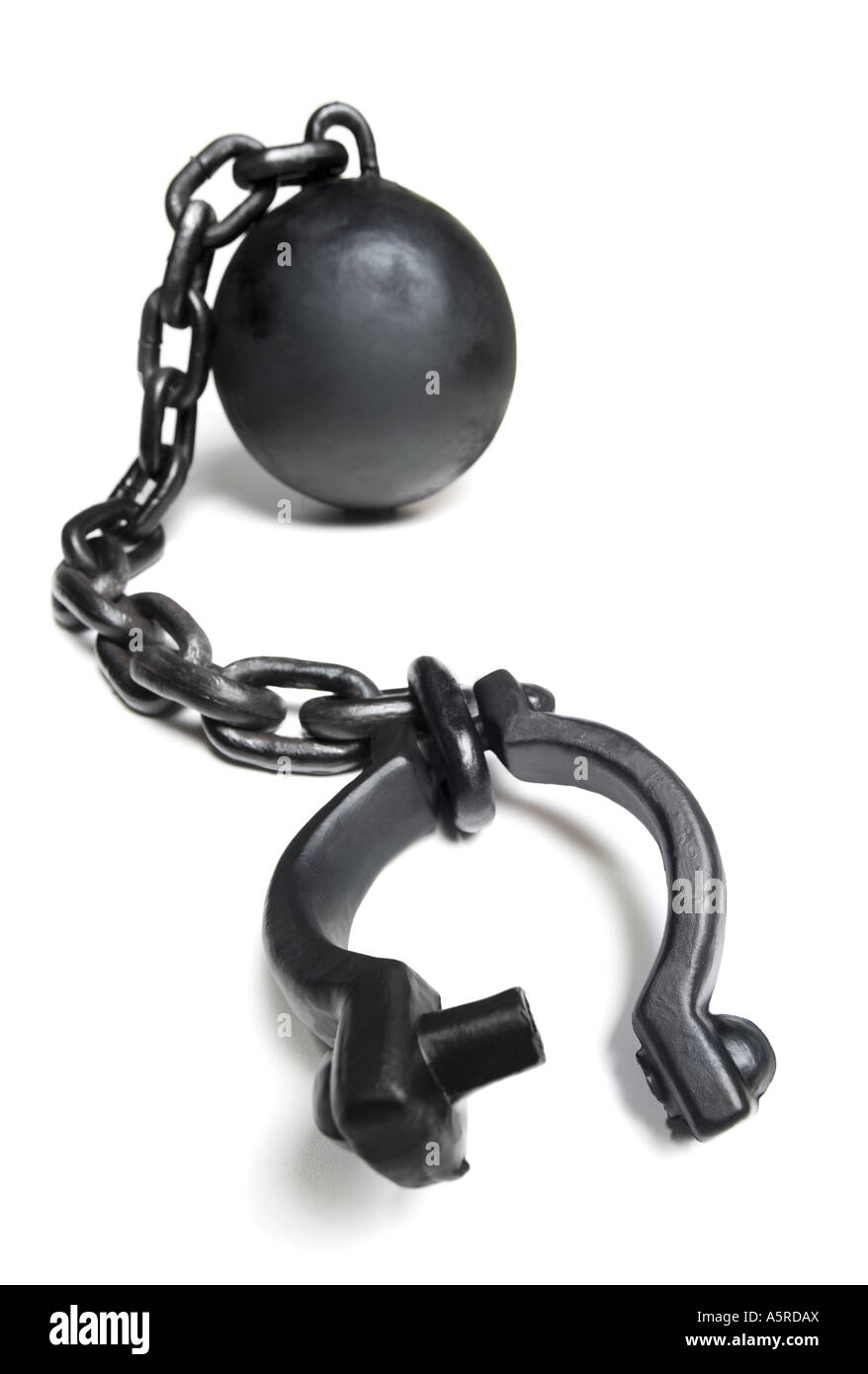 A ball and chain Stock Photo Alamy