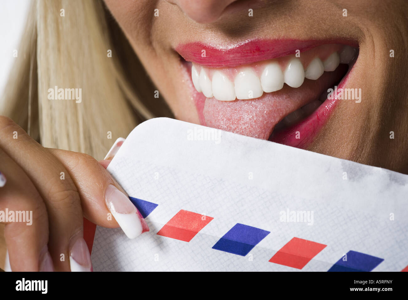 Licking envelope hires stock photography and images Alamy