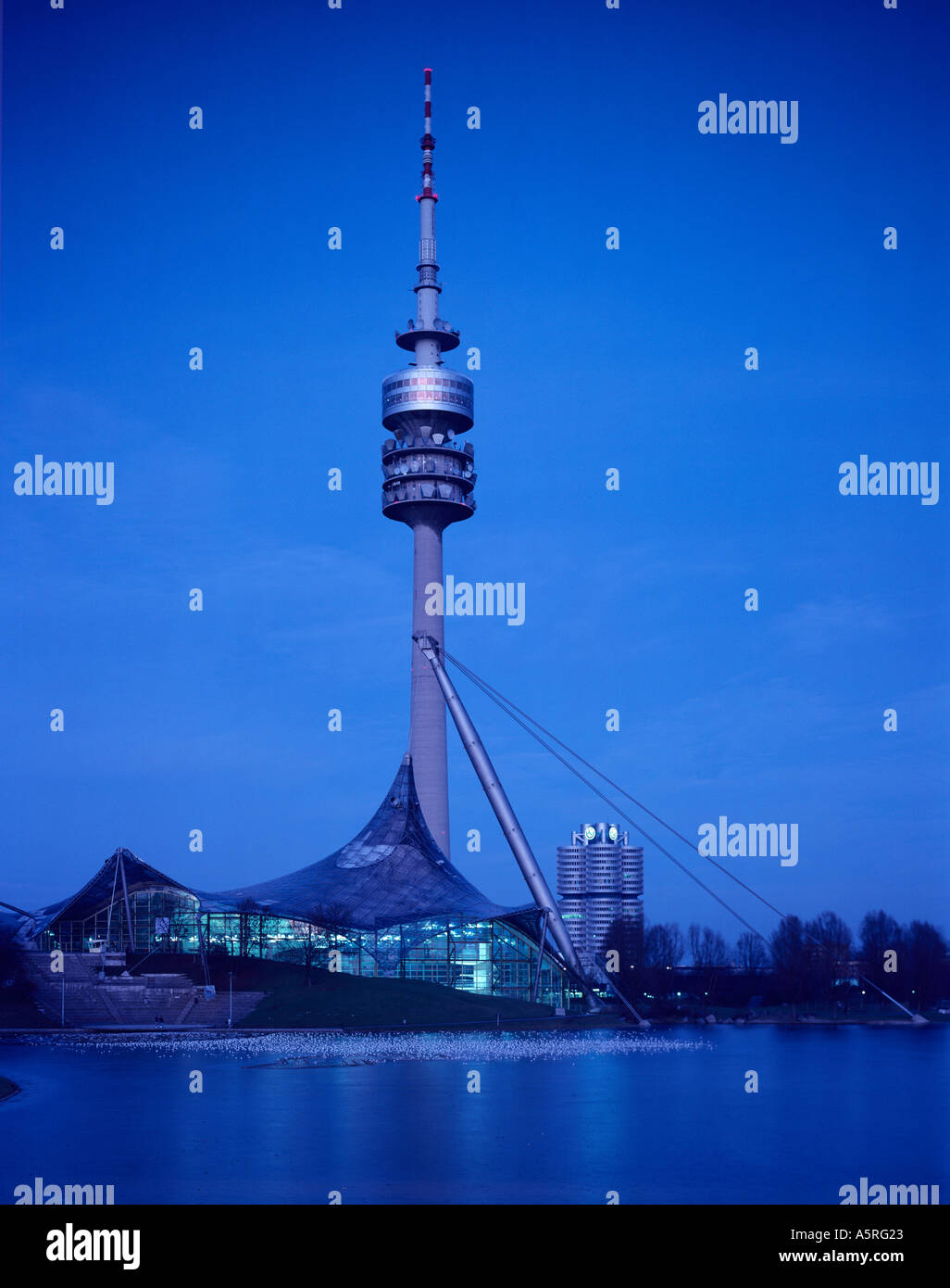 Olympic tower with olympic tent roof hi-res stock photography and ...