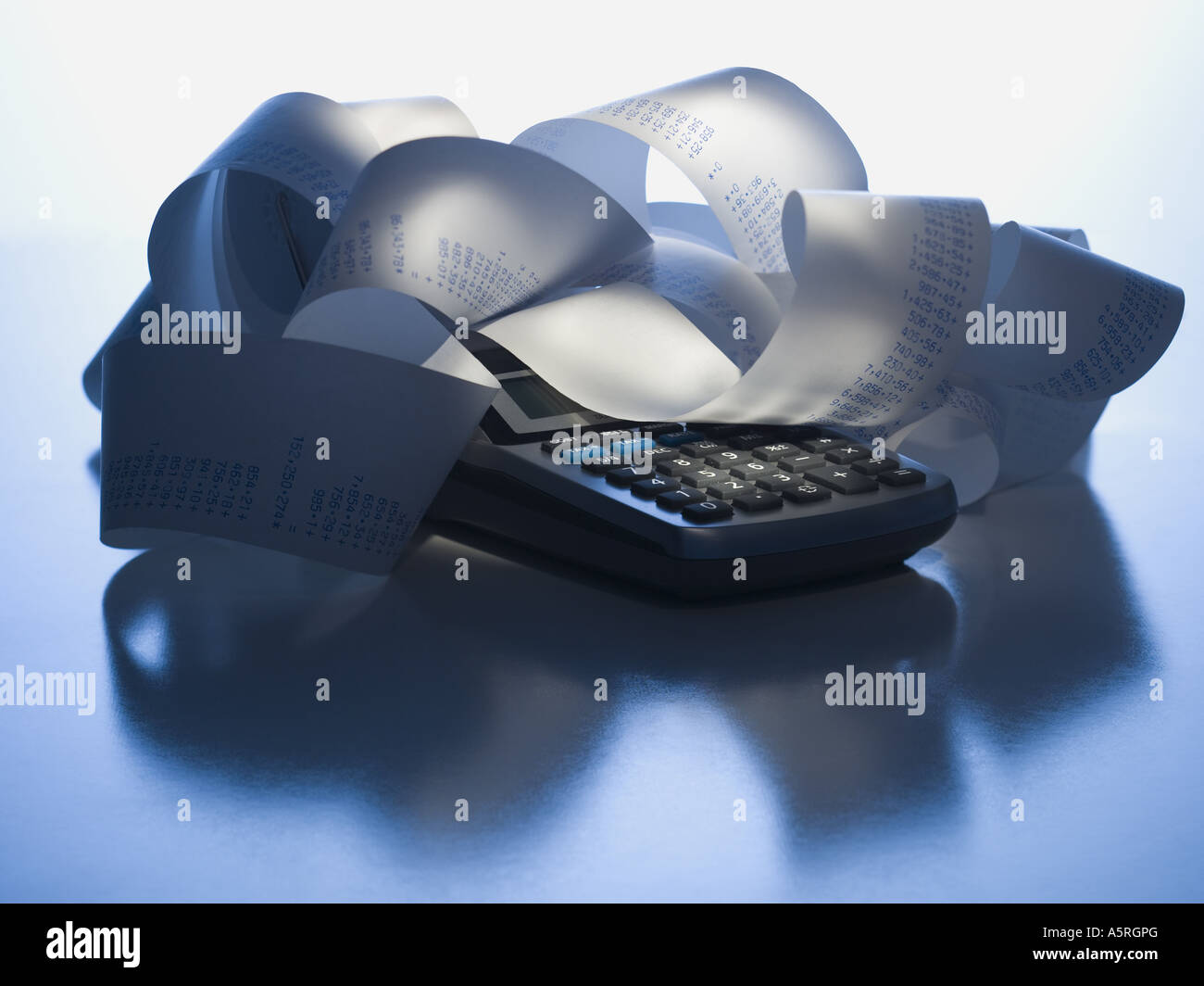 Adding machine with tape color hires stock photography and images Alamy