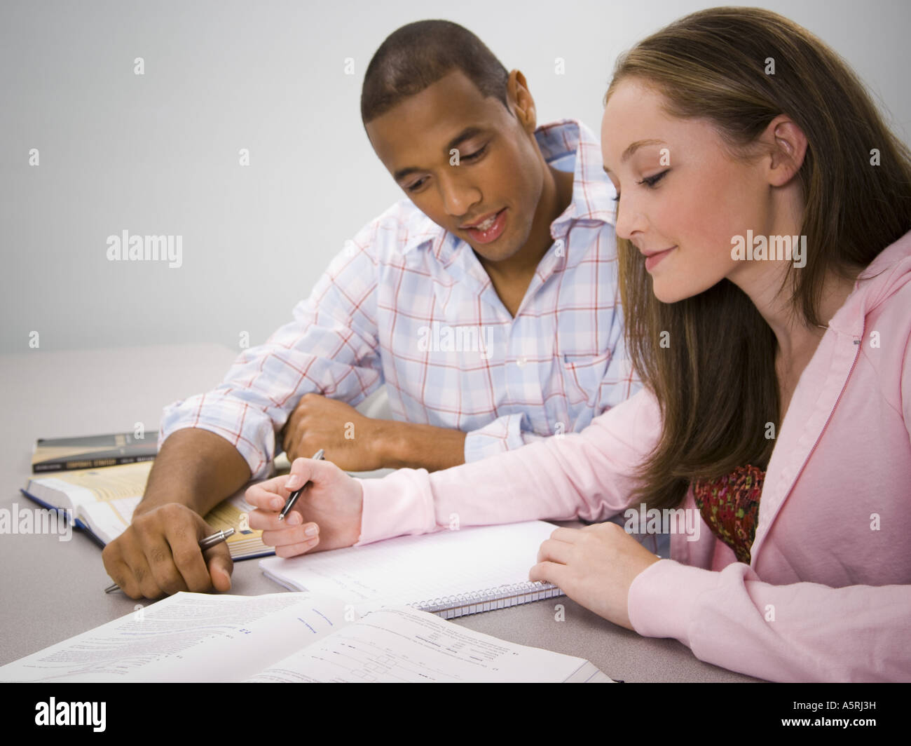 Female and Male college students Stock Photo - Alamy