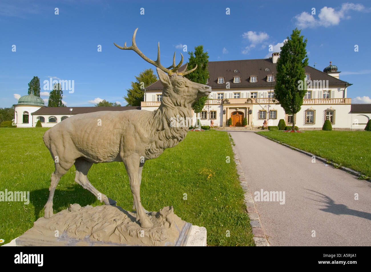 castle Höhenried near Bernried at the Stranberger Lake Upper Bavaria Germany Stock Photo