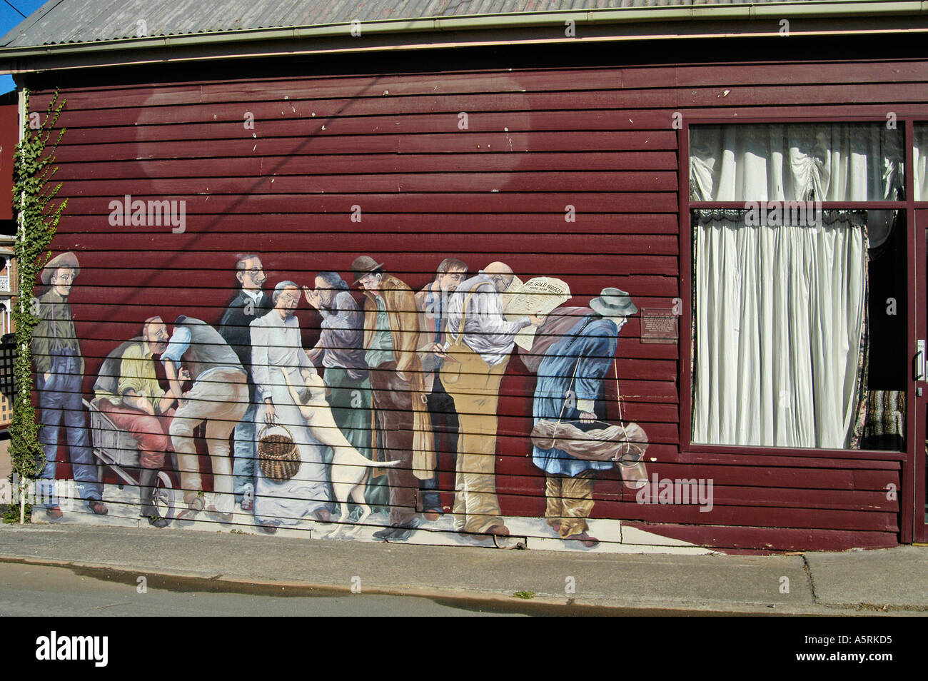wall paintings in Sheffield Tasmania Australia Stock Photo Alamy