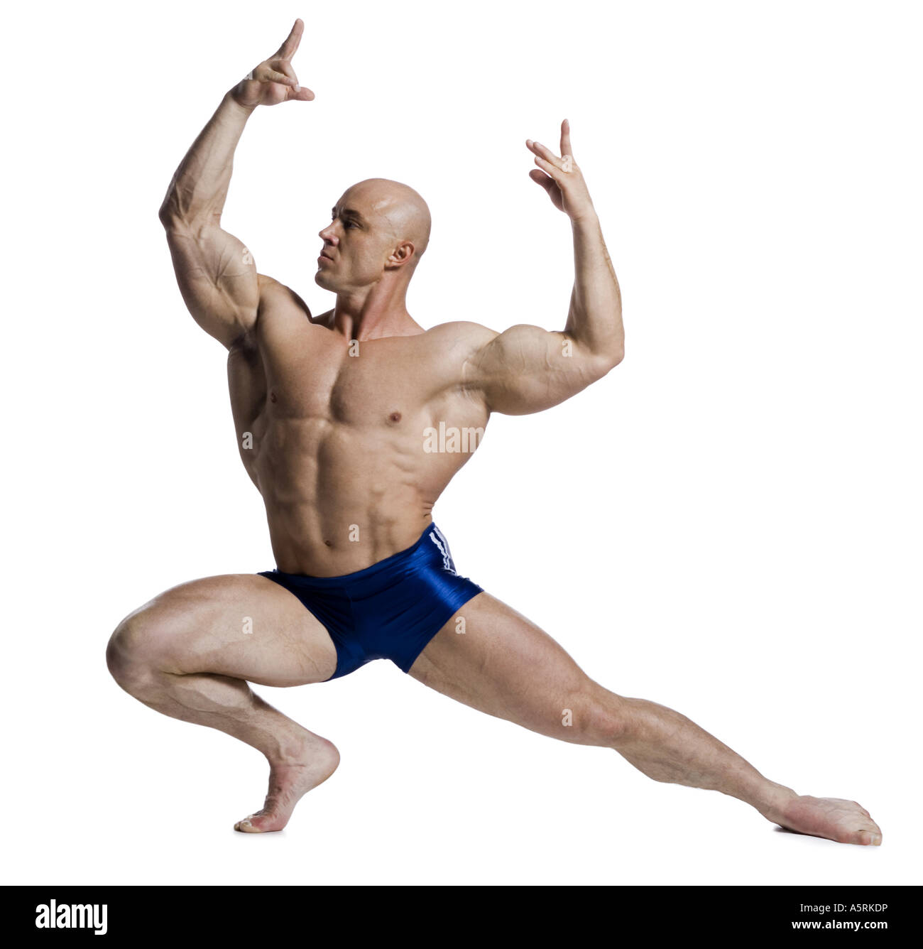 Body Builder Posing On White Background Stock Photo - Download Image Now - Body  Building, Cut Out, Men - iStock