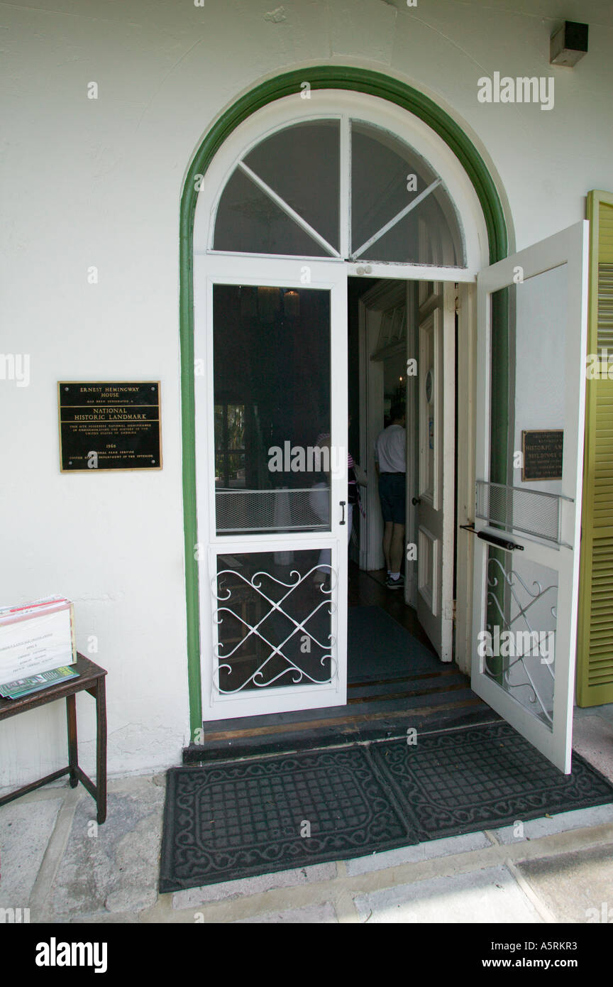 Ernest Hemingway Residence Key West Florida Stock Photo