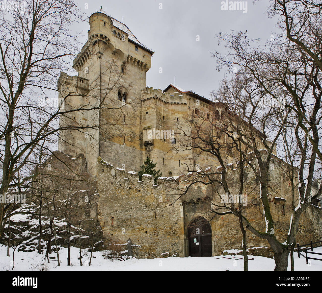 castle Liechtenstein at Maria Enzersdorf Lower Austria Stock Photo