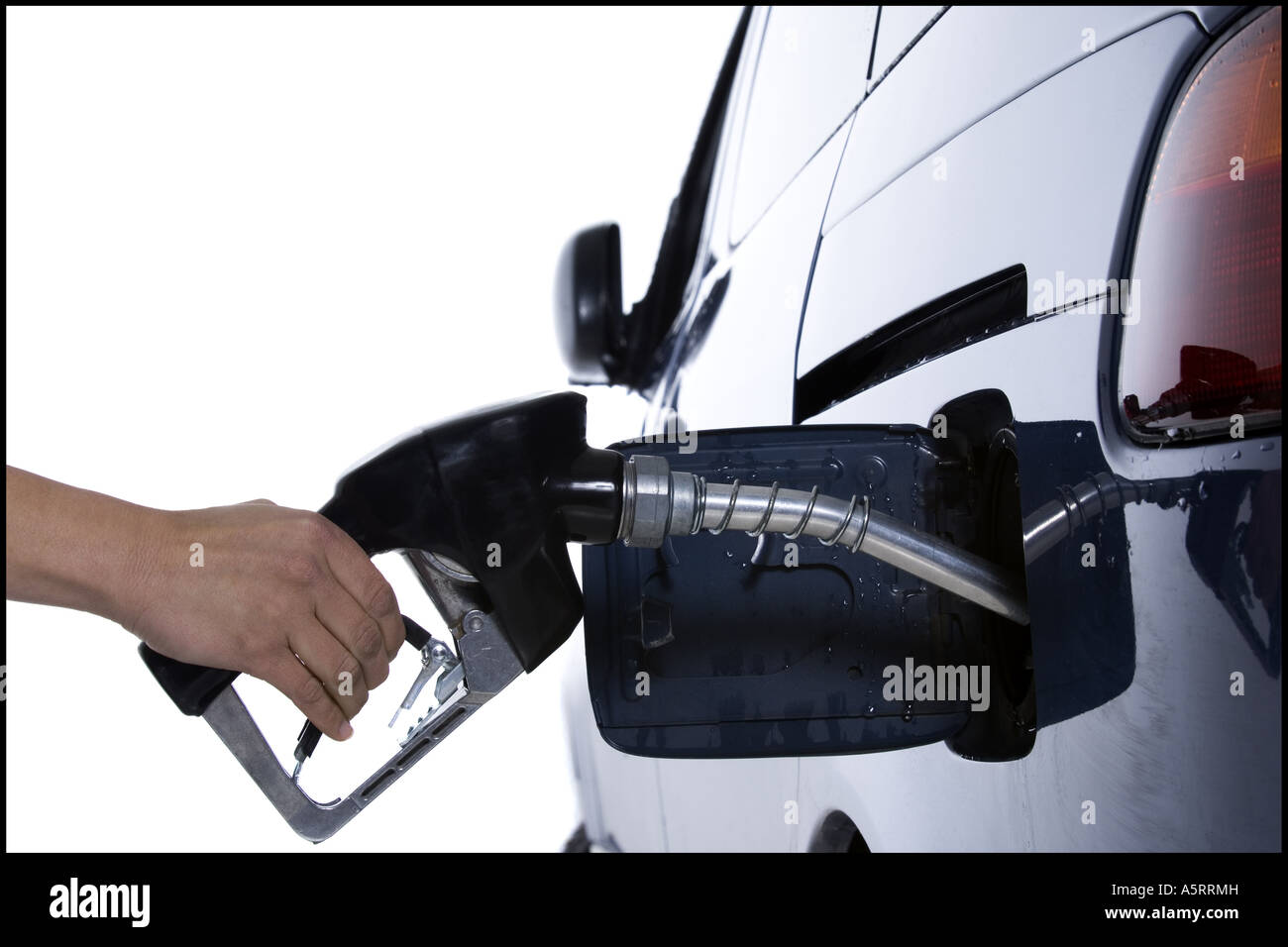 Filling up gas tank Stock Photo Alamy