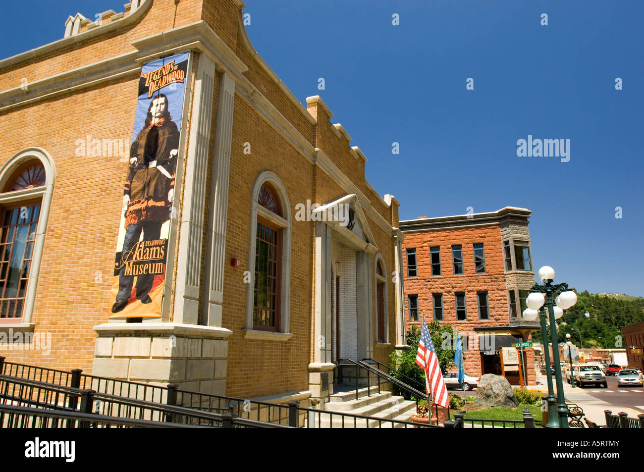 Adams House Museum has exhibits on the geological natural and cultural history of Deadwood and the Black Hills Deadwood SD Stock Photo