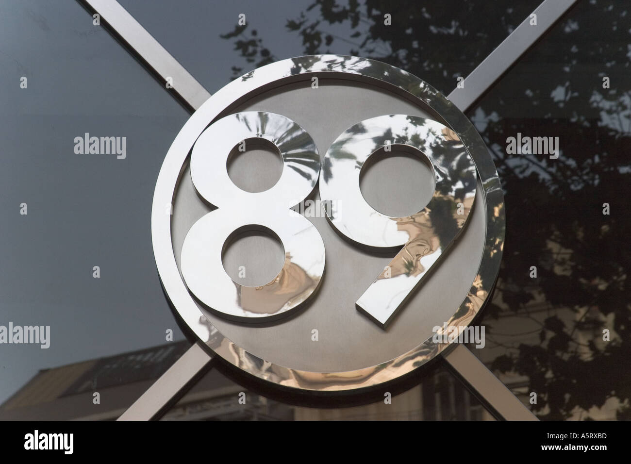 Number 89 Eighty eight nine Stock Photo