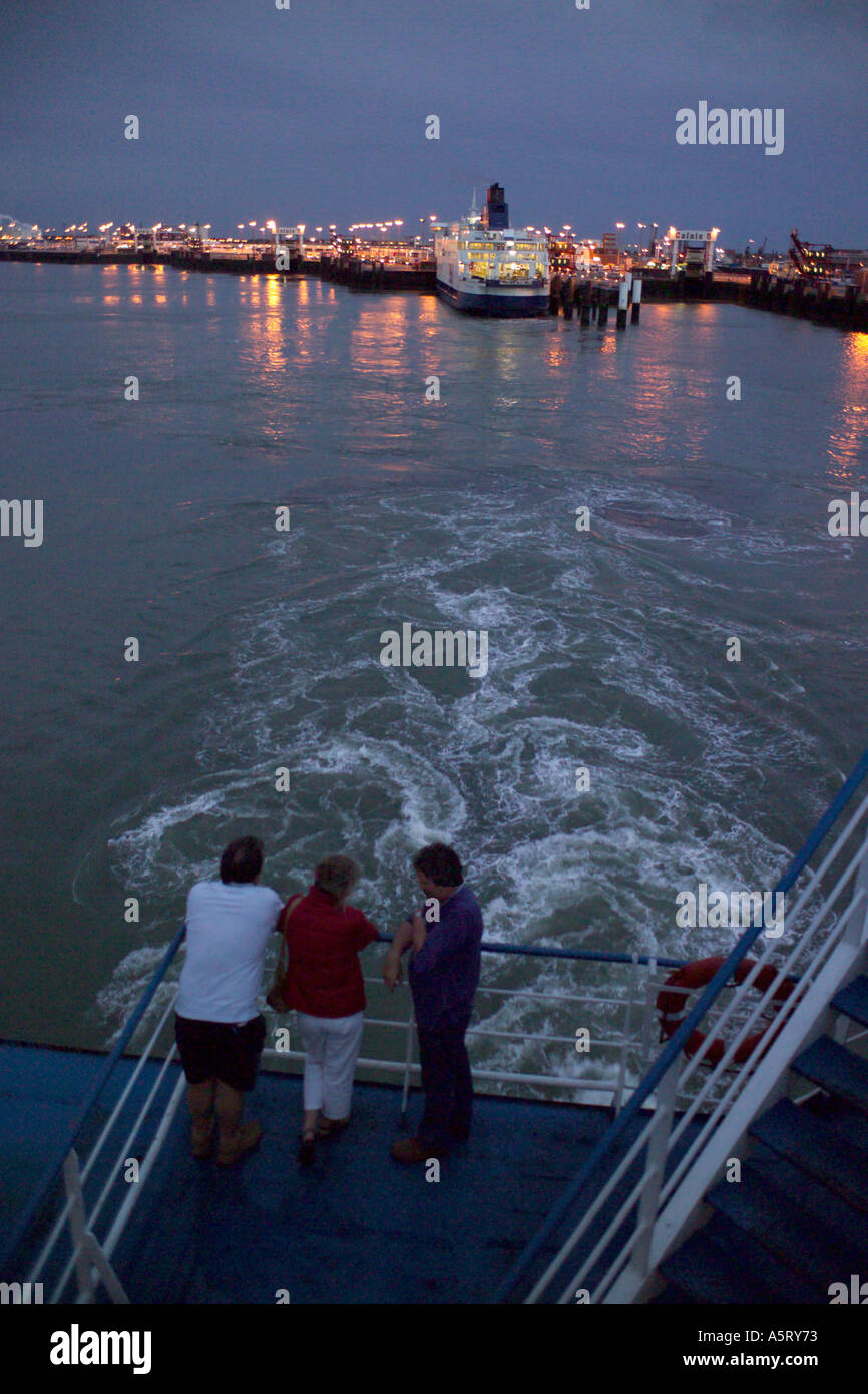 Calais docks at evening Stock Photo - Alamy