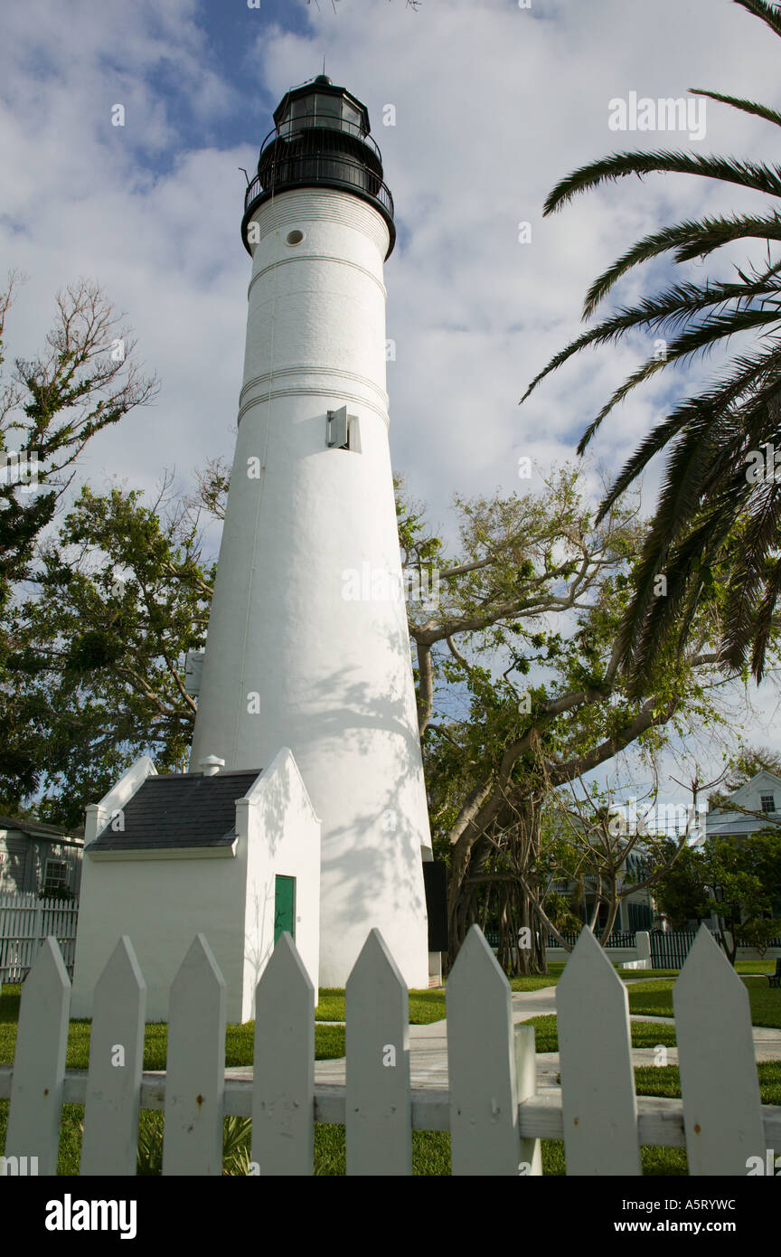 Key West Lighthouse and Maritime Museum Key West Florida Stock Photo