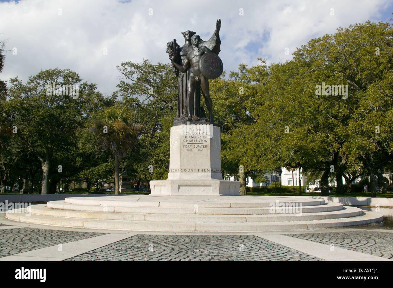 White Point Gardens The Battery Charleston South Carolina Stock Photo