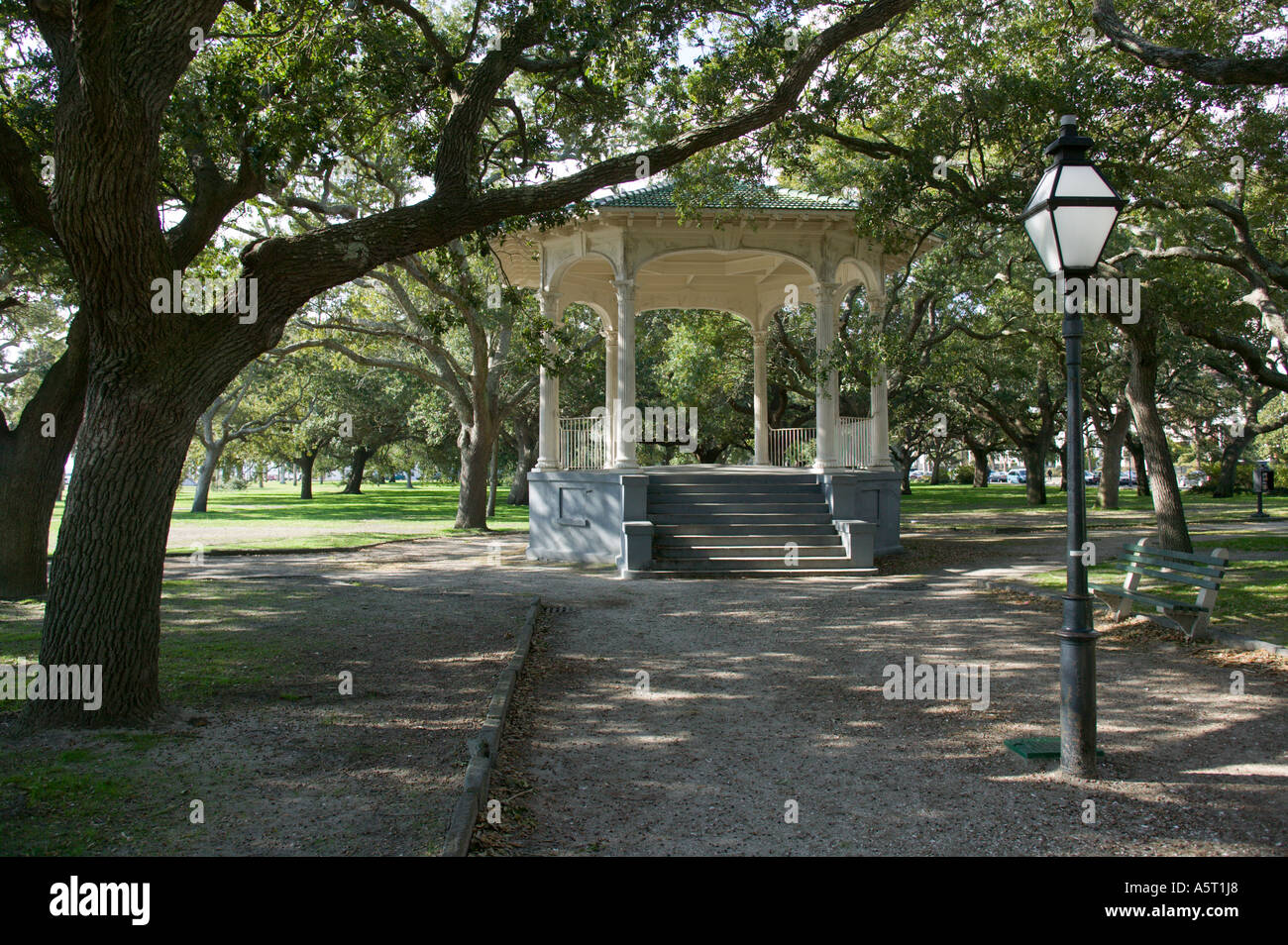 White Point Gardens The Battery Charleston South Carolina Stock Photo